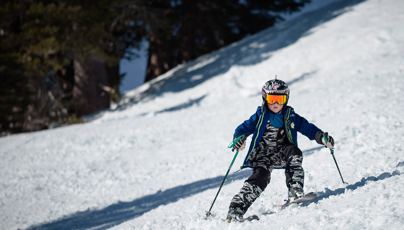 Shred Dog boy skiing action