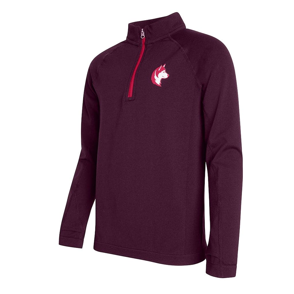 Girls Seamless 1/4-Zip Baselayer Top