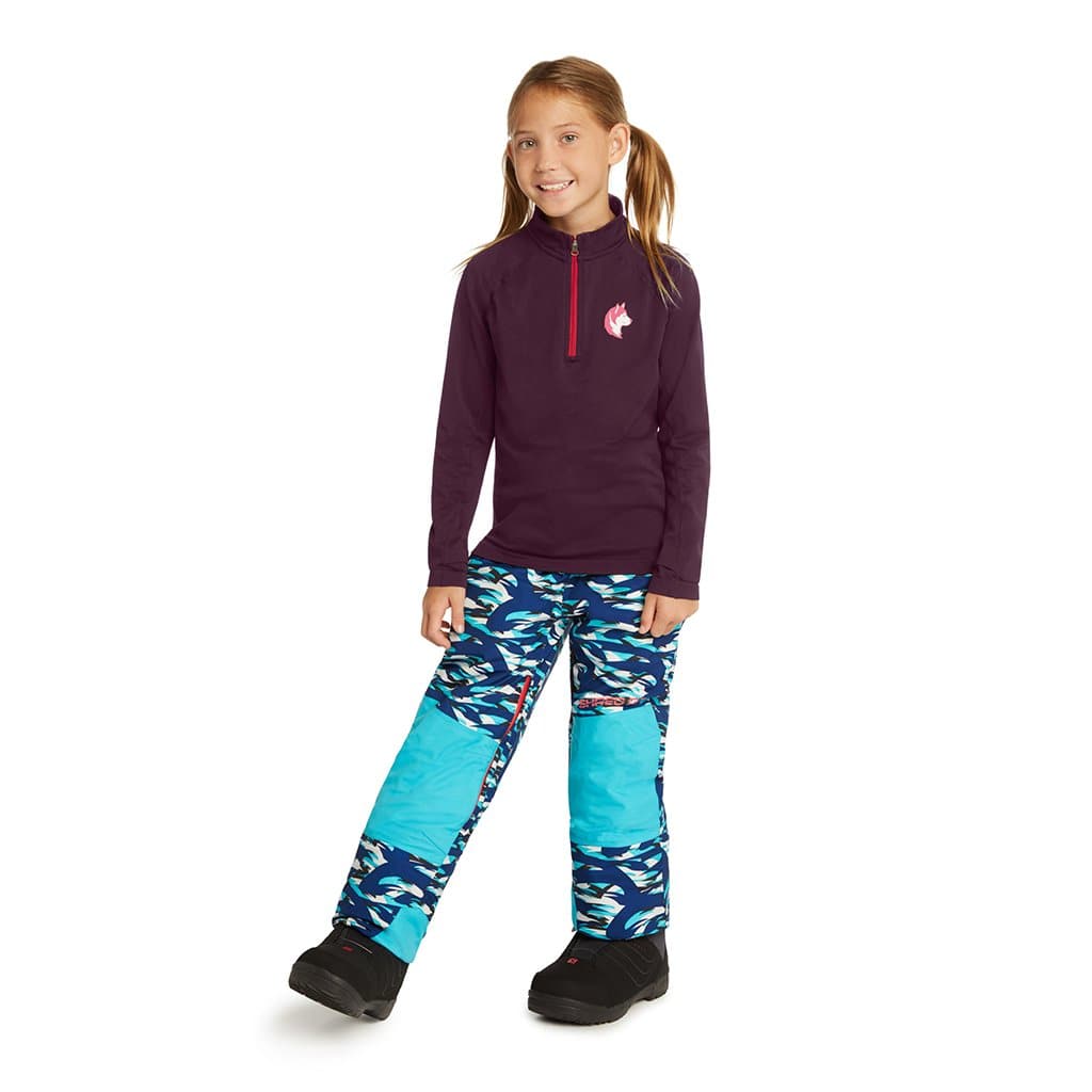 Girls Seamless 1/4-Zip Baselayer Top